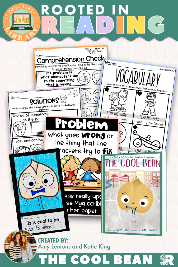 Rooted in Reading: The Cool Bean | Reading Comprehension Activities for Problem and Solution