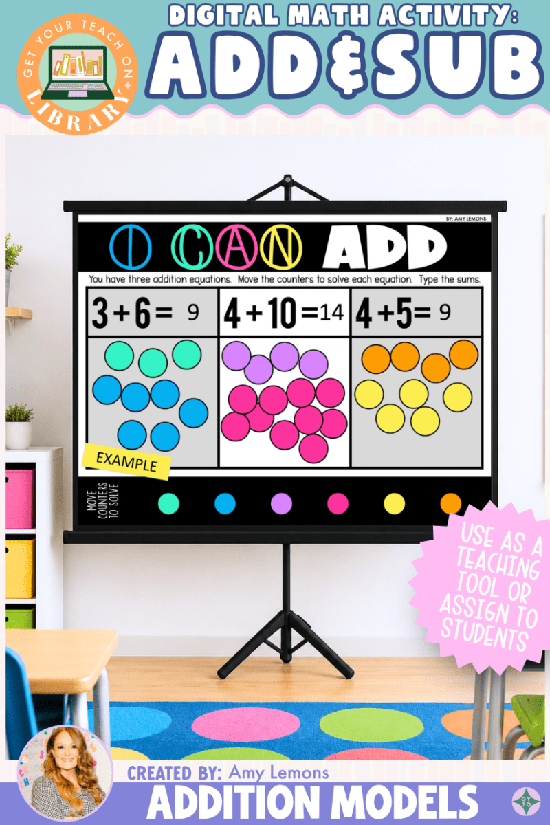 Addition Models | Digital Addition and Subtraction Math Activity - Shop GYTO - Get Your Teach On