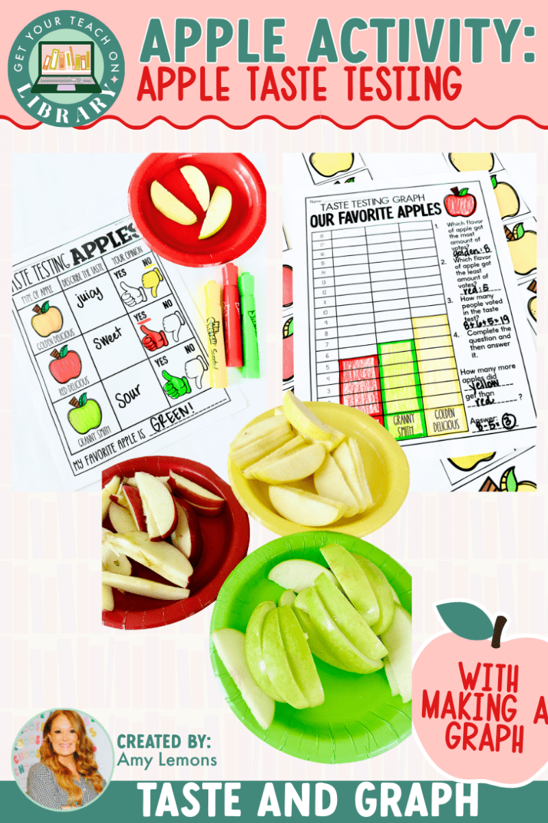 Apple Math Activity: Apple Taste Test and Class Graph with Bar Graphs - Shop GYTO - Get Your Teach On