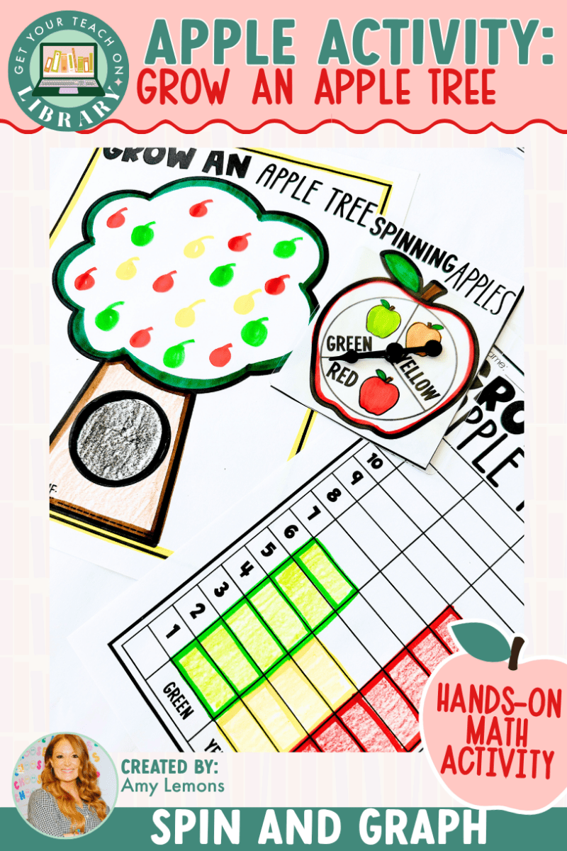Apple Math Activity: Grow An Apple Tree Spin and Graph Activity - Shop GYTO - Get Your Teach On