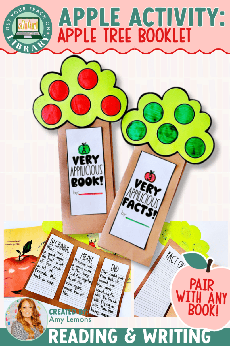 Apple Reading Activity: Apple Booklet | Fiction & Nonfiction Reading Response Craft - Shop GYTO - Get Your Teach On
