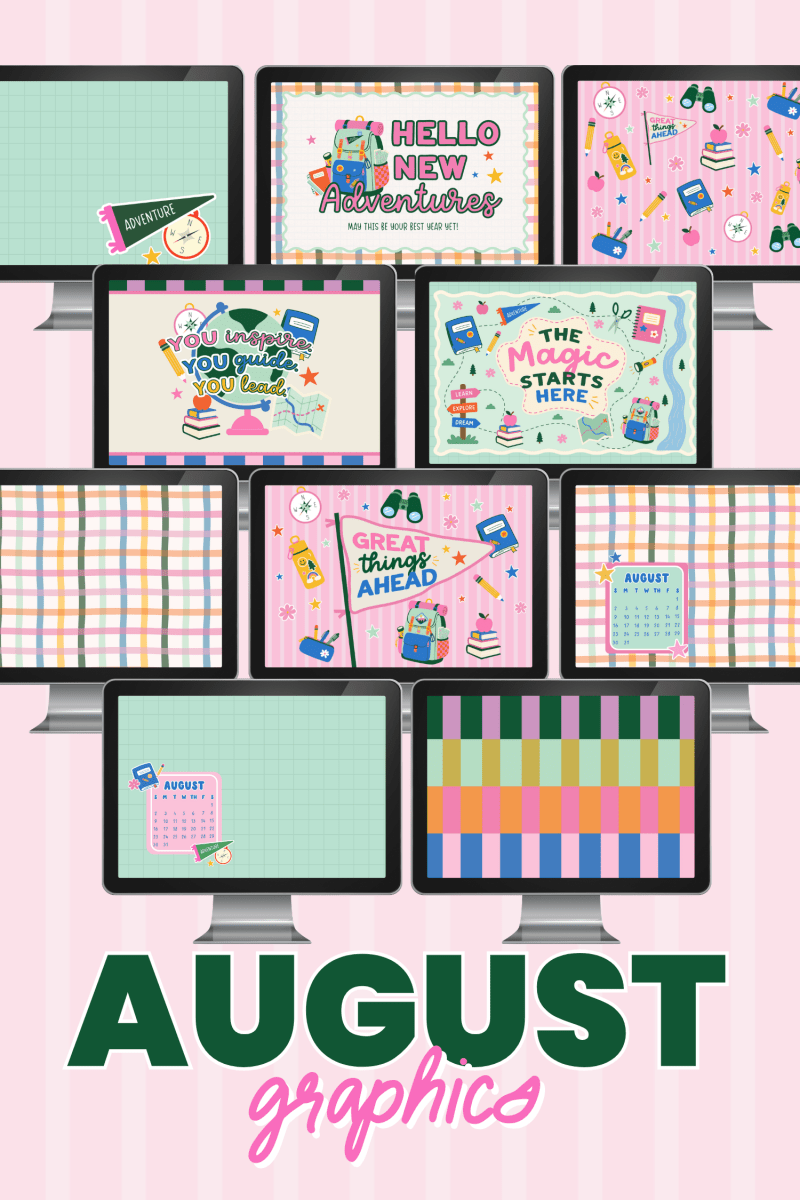 August Classroom Graphics Collection (2026) - Shop GYTO - Get Your Teach On
