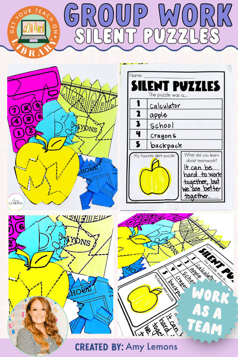 Back to School Math Activity: Silent Puzzles - Shop GYTO - Get Your Teach On