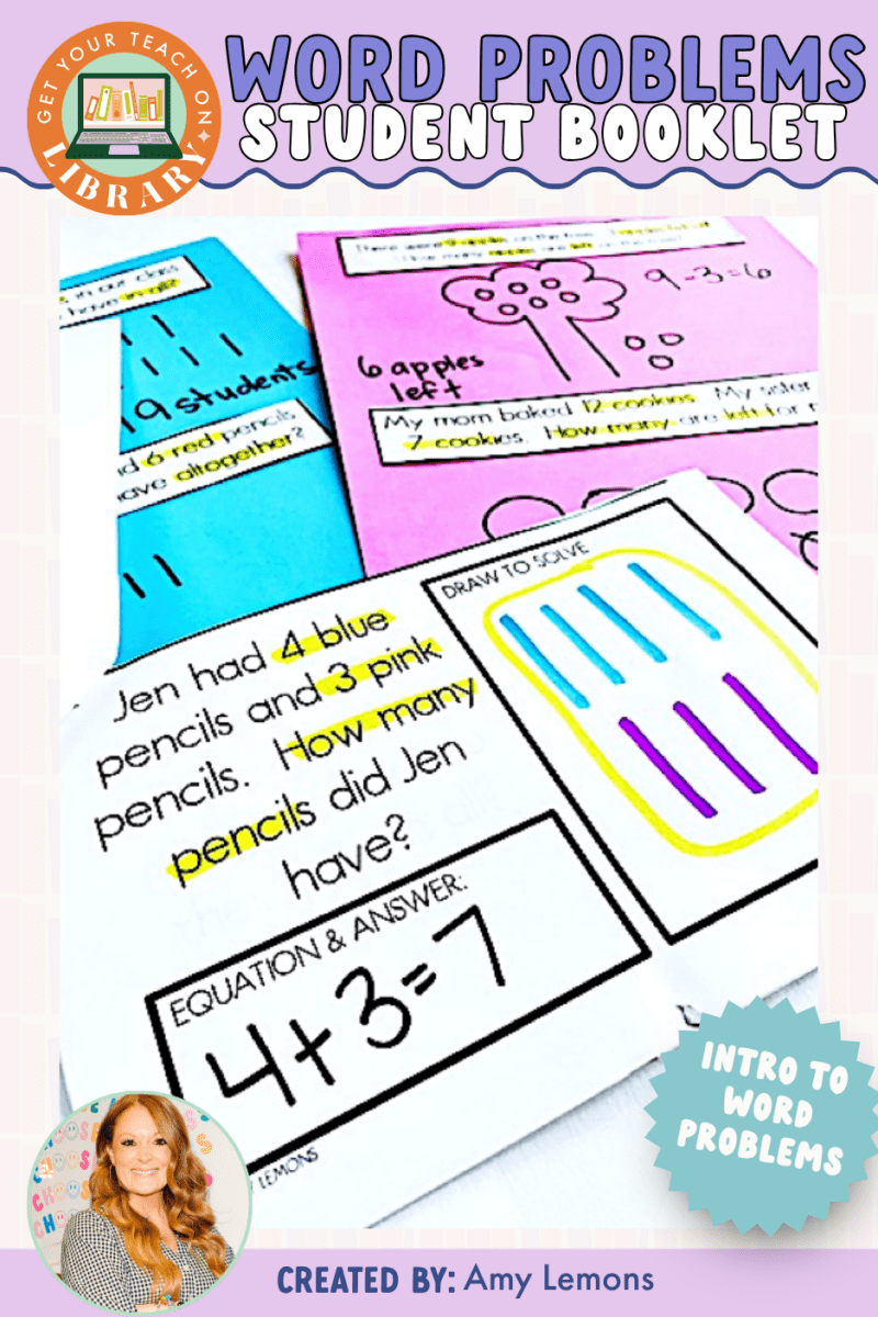 Back to School Math Activity: Word Problem Booklet - Shop GYTO - Get Your Teach On