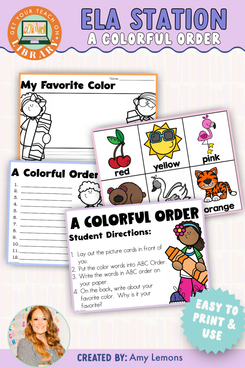 Back to School Writing Station: ABC Order - Shop GYTO - Get Your Teach On