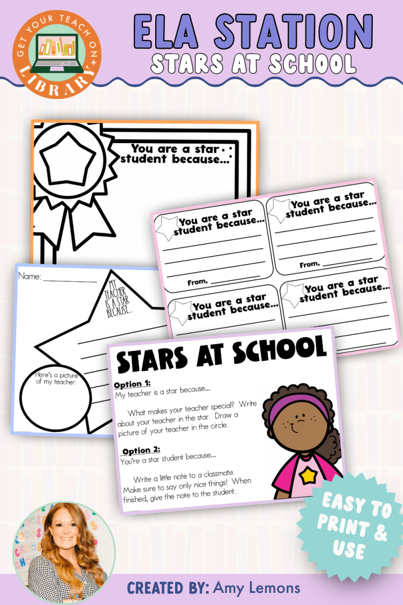 Back to School Writing Station: Stars at School - Shop GYTO - Get Your Teach On