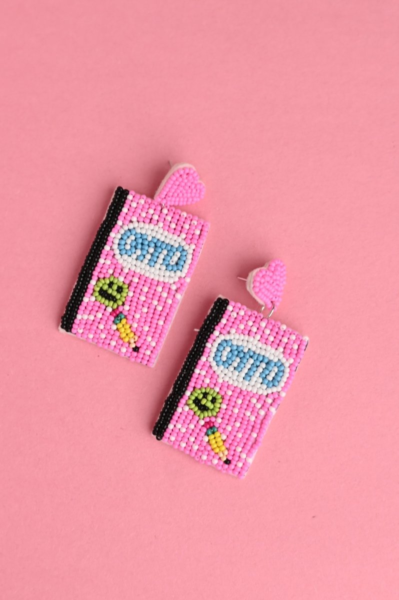 Beaded Composition Earrings - GYTO Collective - Get Your Teach On