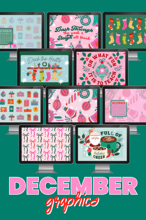 December Classroom Graphics Collection (2025) - Shop GYTO - Get Your Teach On