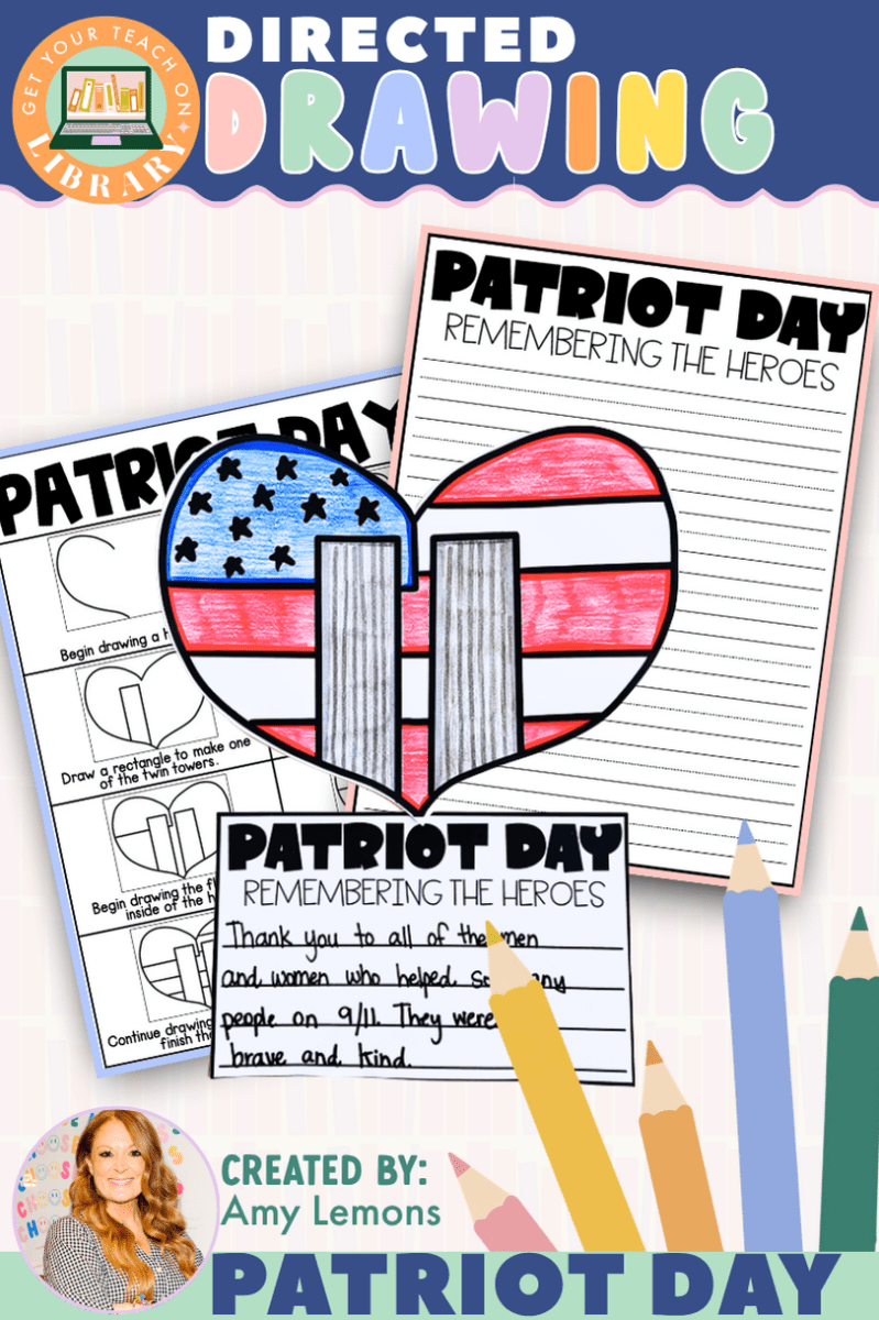 Directed Drawing: Patriot Day with Writing Pages - Shop GYTO - Get Your Teach On