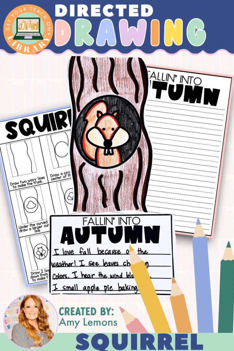 Directed Drawing: Squirrel with Writing Pages - Shop GYTO - Get Your Teach On