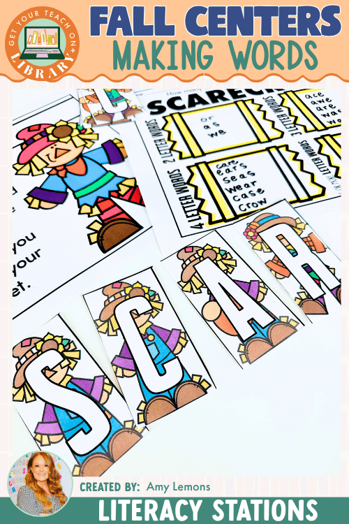 Fall Literacy Center: Making Words - Shop GYTO - Get Your Teach On