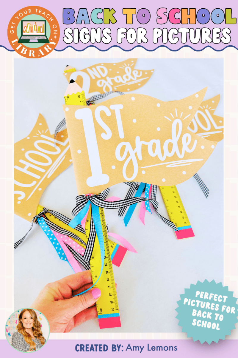 First Day of School Pennant Signs | Printable Photo Props | Pre-K–12th Grade - Shop GYTO - Get Your Teach On