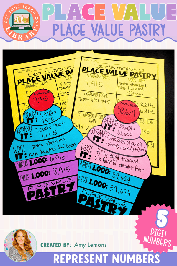 Five-Digit Place Value Party Activity: Place Value Pastry – math resource by Amy Lemons and Get Your Teach On