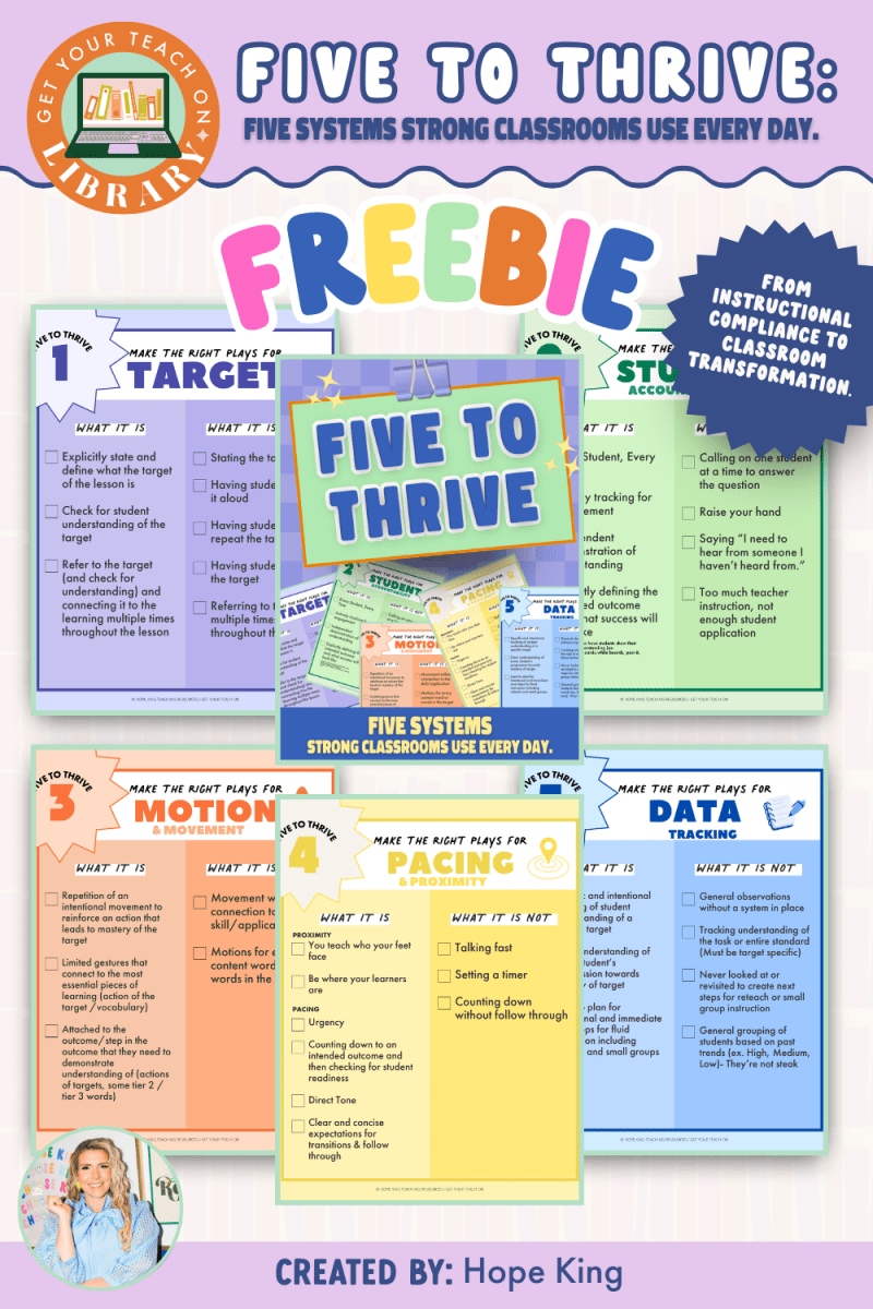 Five to Thrive Profiles - Shop GYTO - Get Your Teach On