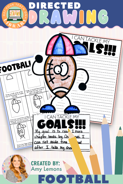 Football Directed Drawing & Goal Setting Writing Activity - Shop GYTO - Get Your Teach On