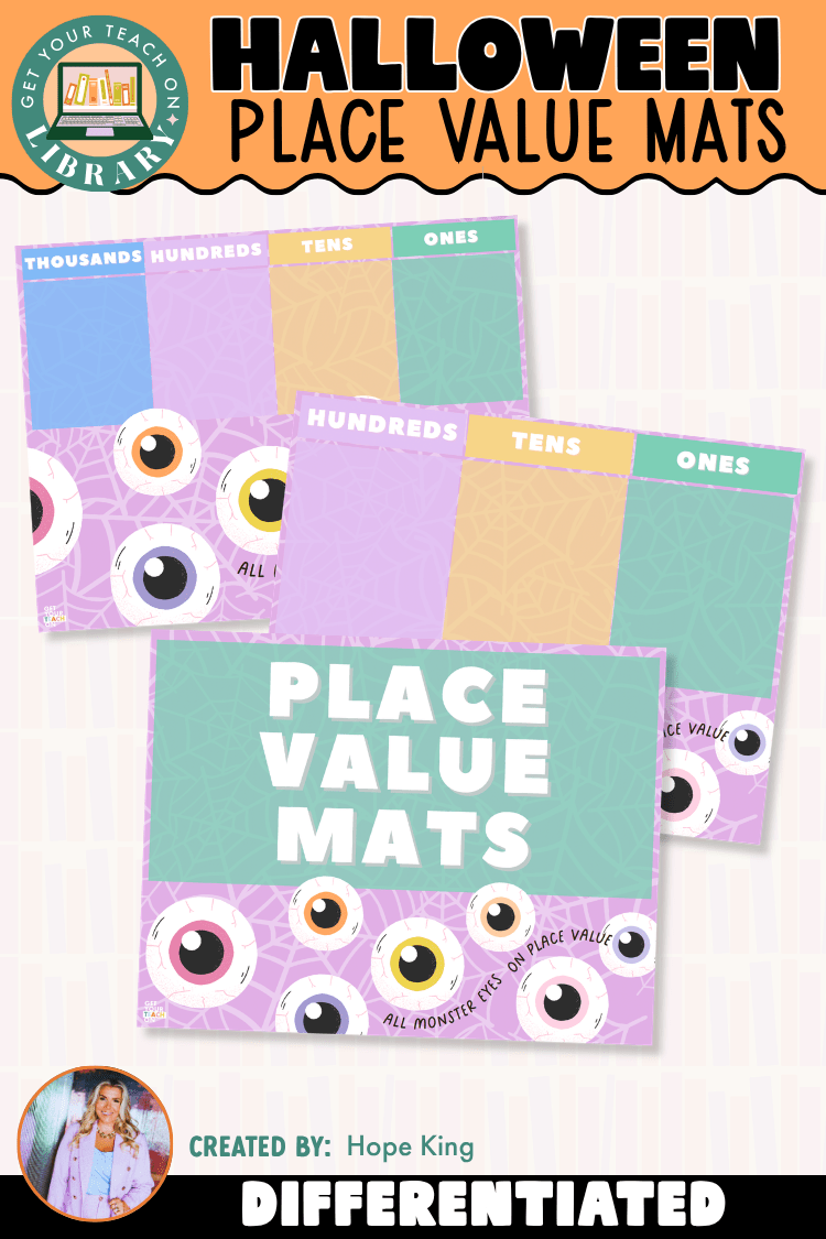 Free Halloween Place Value Mats - Shop GYTO - Get Your Teach On