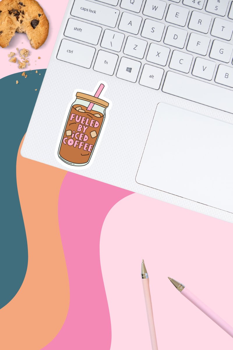 Fueled by Ice Coffee Sticker - GYTO Collective - Get Your Teach On