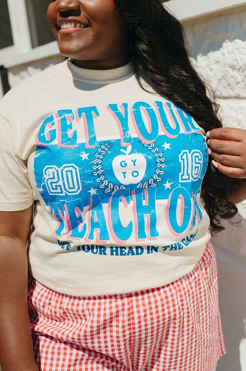 Get Your Head in the Game Tee - Ivory - Shop GYTO - Get Your Teach On