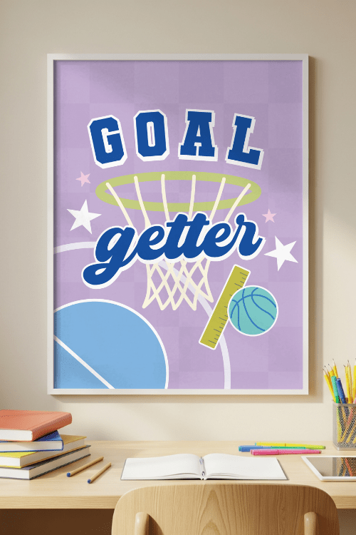 Goal Getter Poster – printable inspirational classroom decor by Get Your Teach On