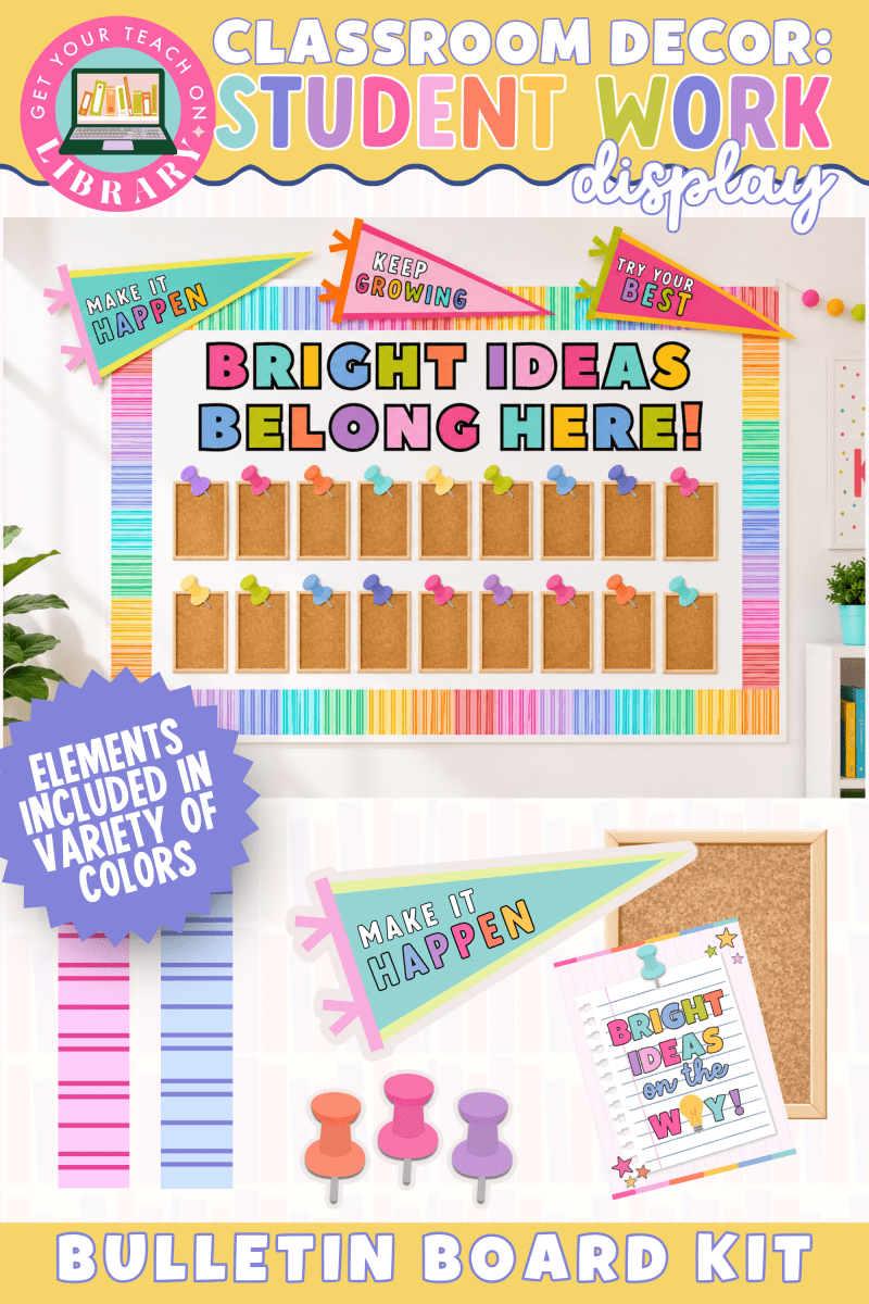 GYTO Classroom Decor: Bright Ideas Belong Here! | Student Work Display | Bright Classroom Decor - Shop GYTO - Get Your Teach On