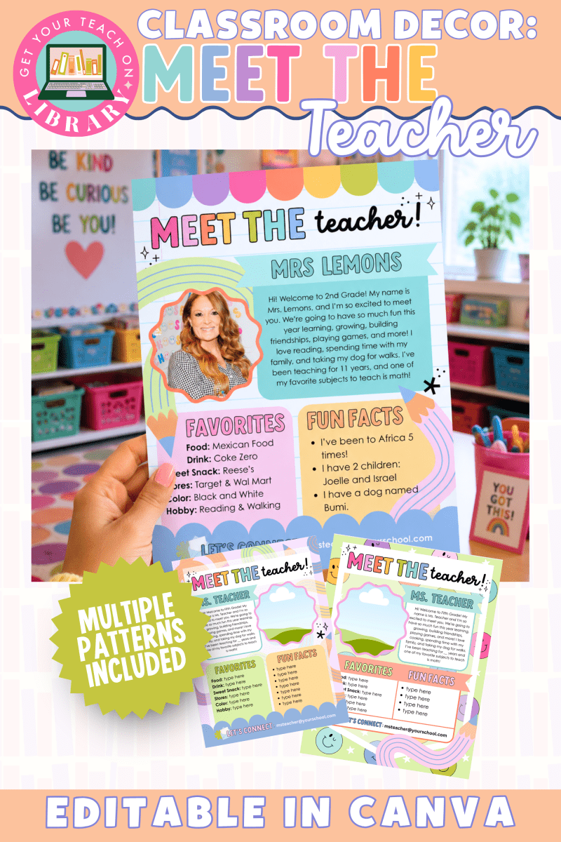 GYTO Classroom Decor: Meet the Teacher Templates | Bright Classroom Decor - Shop GYTO - Get Your Teach On