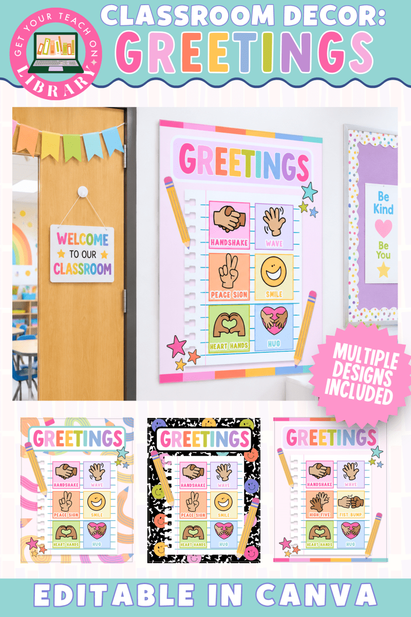 GYTO Classroom Decor: Morning Classroom Greetings| Bright Classroom Decor - Shop GYTO - Get Your Teach On