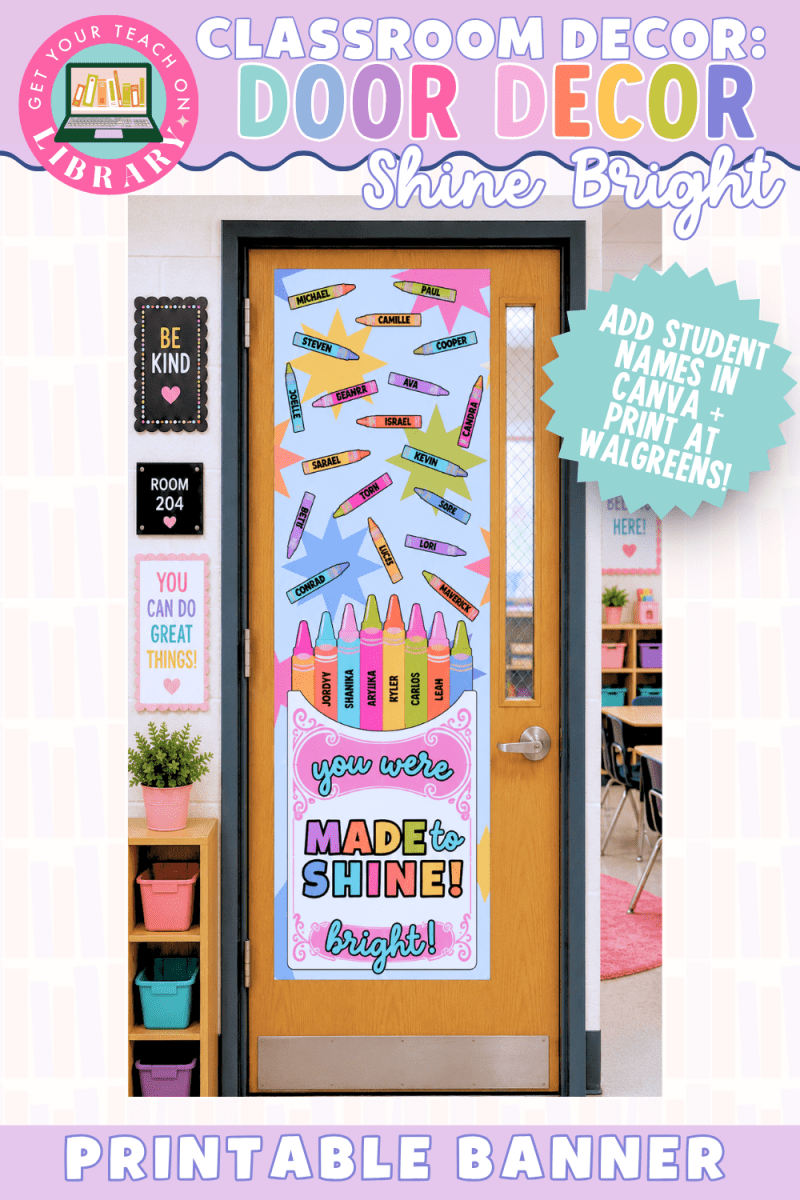 GYTO Classroom Decor: Shine Bright Printable Banner for Door | Bulletin Board Display | Bright Classroom Decor - Shop GYTO - Get Your Teach On