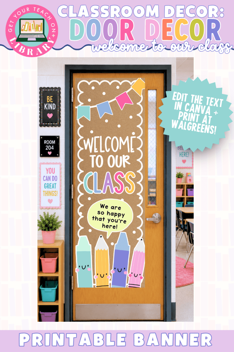 GYTO Classroom Decor: Welcome to Our Class Printable Banner | Bright Classroom Decor - Shop GYTO - Get Your Teach On