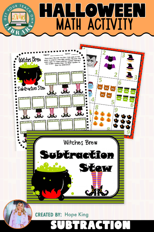 Halloween 2-Digit Subtraction Math Center | Witches Brew Subtraction Stew - Shop GYTO - Get Your Teach On