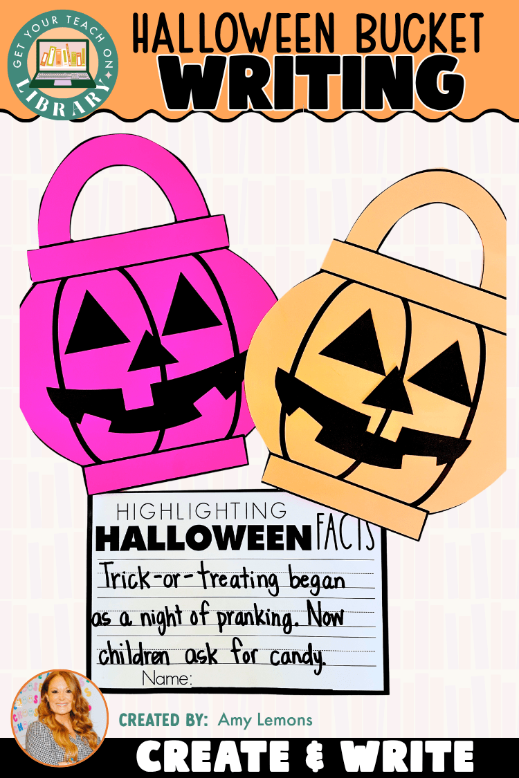 Halloween Bucket Craft and Writing | All About Halloween Informational Writing - Shop GYTO - Get Your Teach On