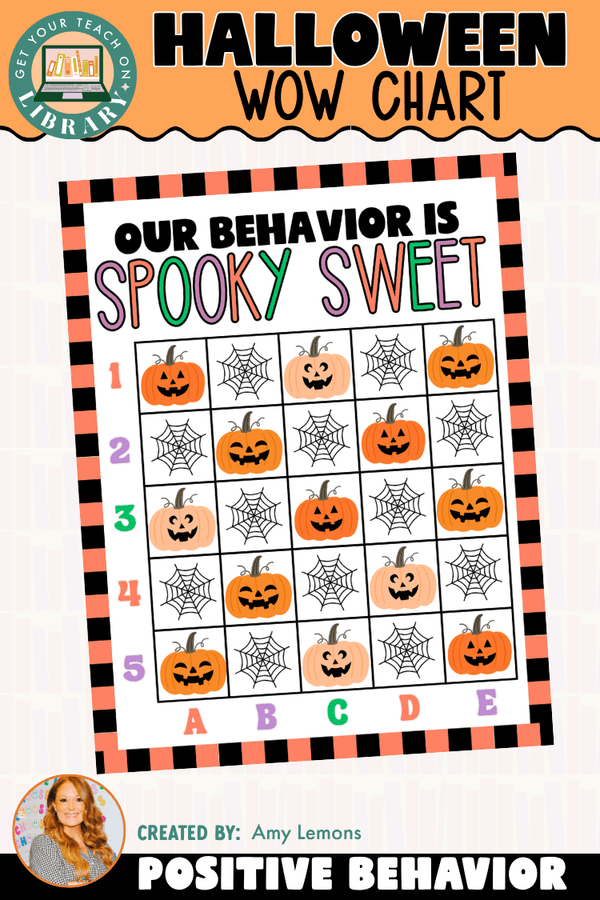 Halloween Classroom Behavior Chart | Spooky Sweet WOW Chart - Shop GYTO - Get Your Teach On