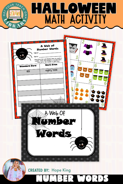 Halloween Number Words Math Center | Standard & Word Form - Shop GYTO - Get Your Teach On