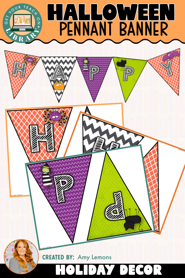Happy Halloween Printable Banner | Halloween Classroom Pennant Decor - Shop GYTO - Get Your Teach On