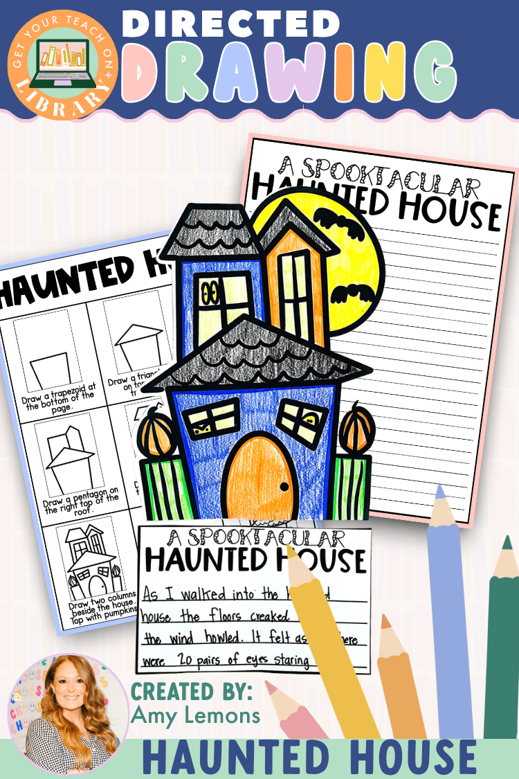 Haunted House Directed Drawing & Halloween Writing Activity - Shop GYTO - Get Your Teach On