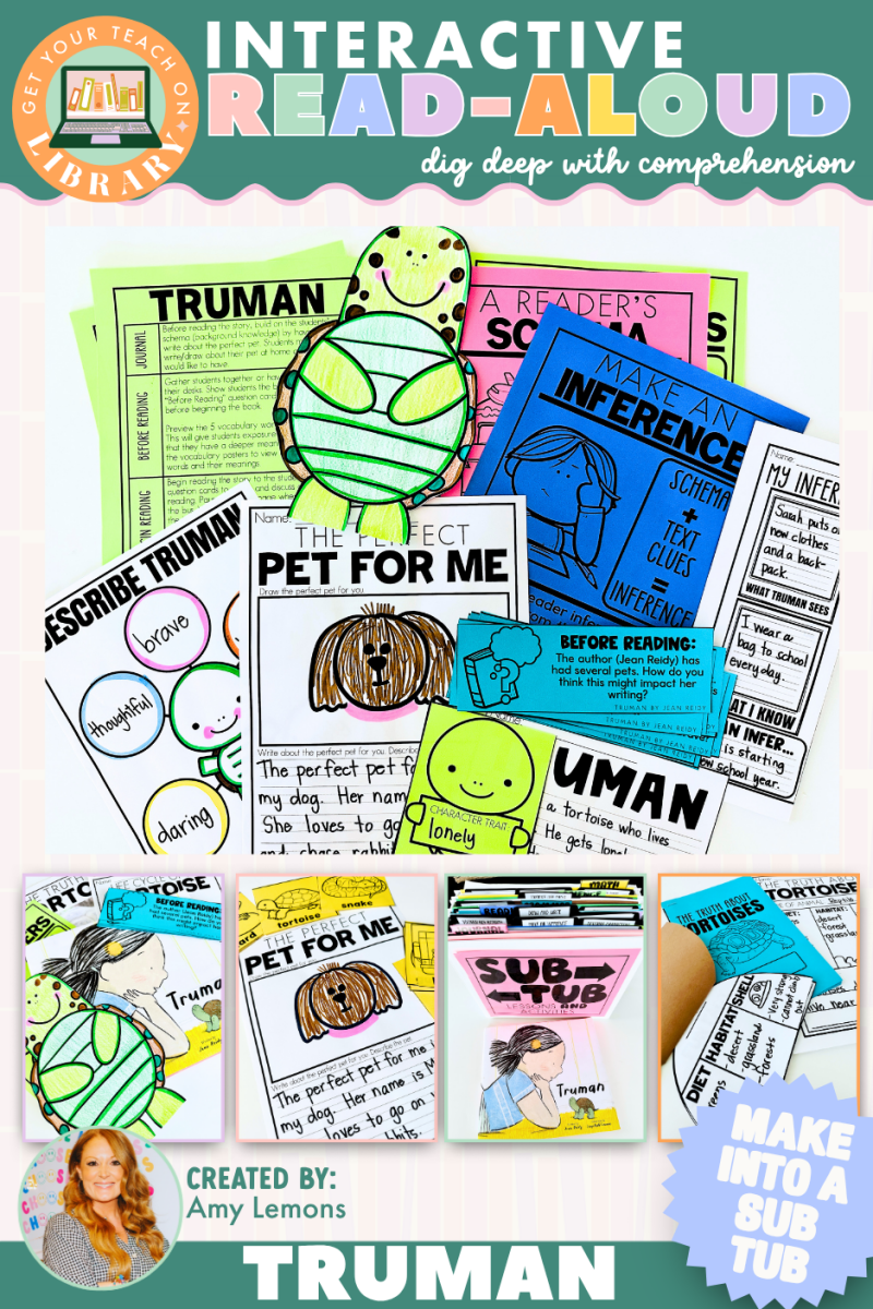 Interactive Read-Aloud Activities for Truman | Cross Curricular Unit & Reading Comprehension - Shop GYTO - Get Your Teach On