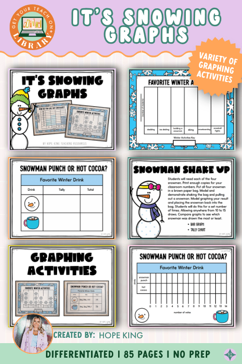 It's Snowing Graphs | Winter Graphing Activities | Grades 1 - 3 - Shop GYTO - Get Your Teach On
