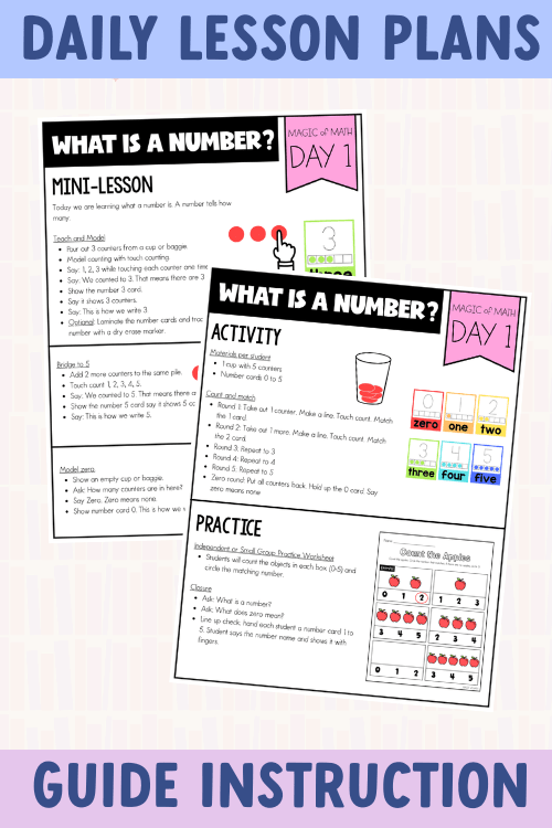 Kindergarten Magic of Math: Counting, Writing, and Representing Number ...