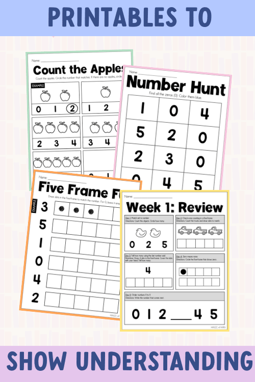 Kindergarten Magic of Math: Counting, Writing, and Representing Numbers 0 - 5 - Shop GYTO - Get Your Teach On