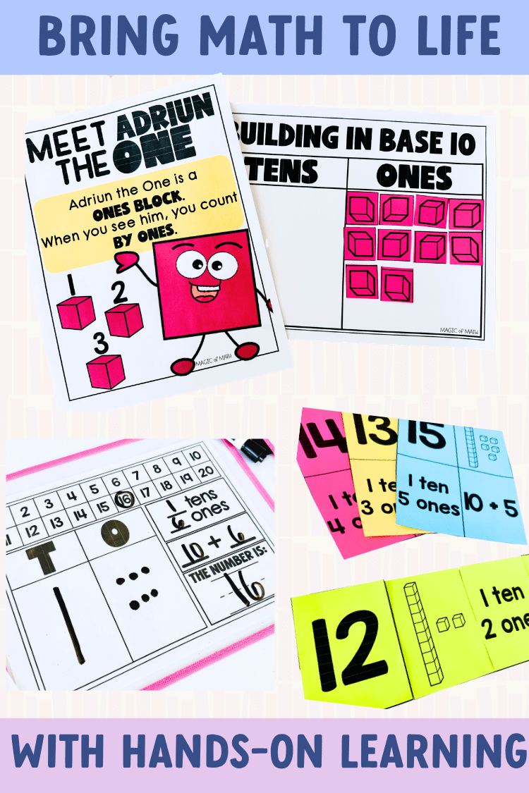 Kindergarten Magic of Math: Representing Numbers 11 - 19 with Place Value - Shop GYTO - Get Your Teach On