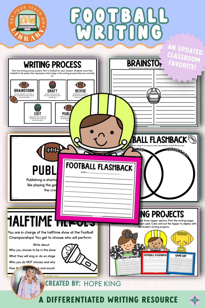 Let's Talk Football | A Creative Writing Activity | Grades 1 - 5 - Shop GYTO - Get Your Teach On