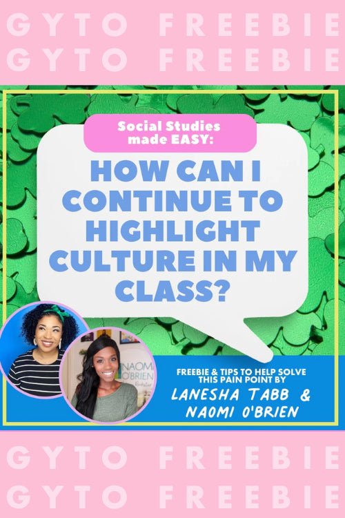 March Culture Free Resource - Shop GYTO - Get Your Teach On