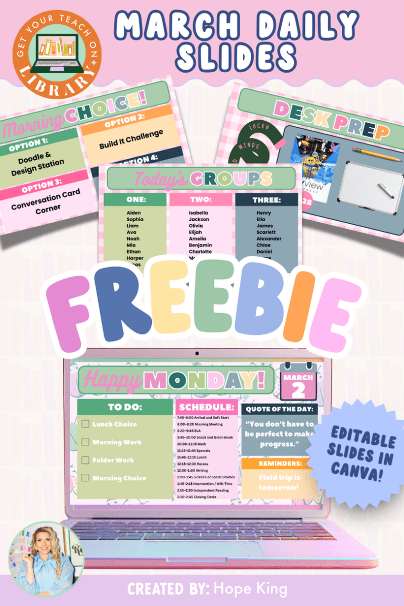 March Daily Slides - Shop GYTO - Get Your Teach On