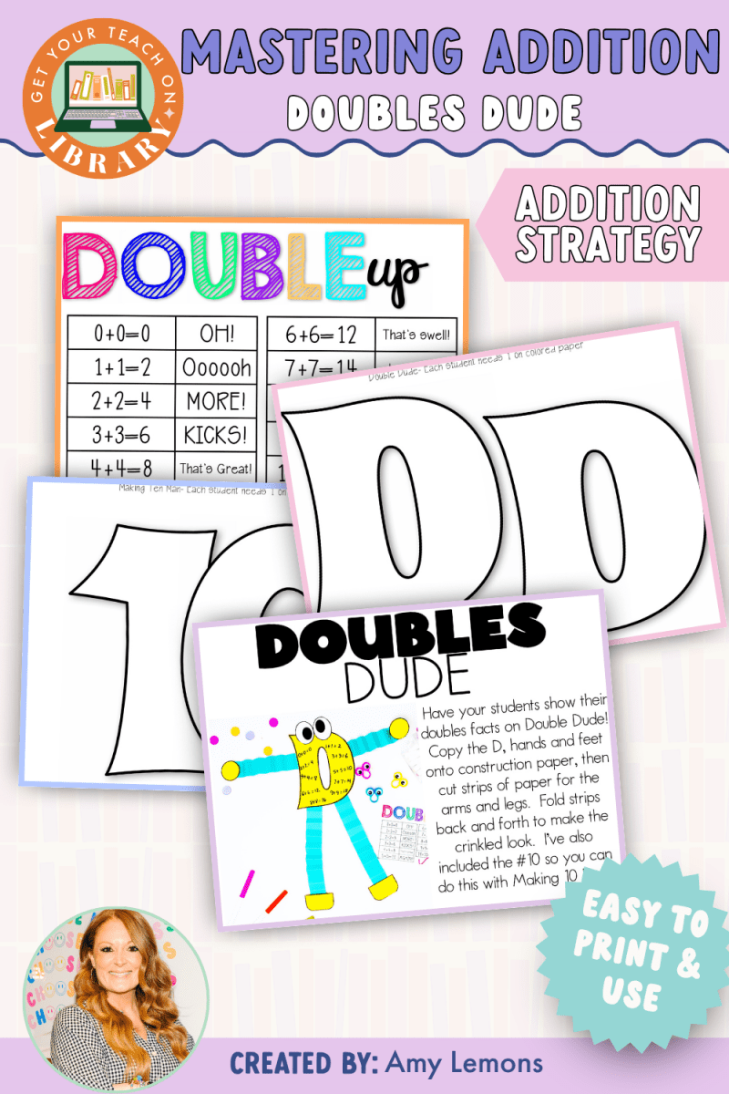Mastering Addition: Adding Doubles Strategy with Doubles Dude - Shop GYTO - Get Your Teach On