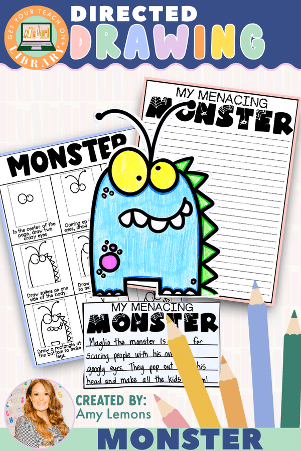 Monster Directed Drawing & Halloween Creative Writing Activity – writing resource by Amy Lemons and Get Your Teach On