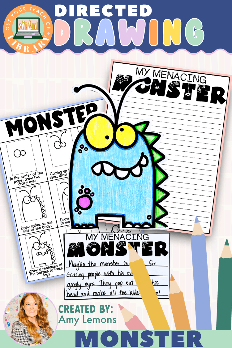 Monster Directed Drawing & Halloween Creative Writing Activity - Shop GYTO - Get Your Teach On