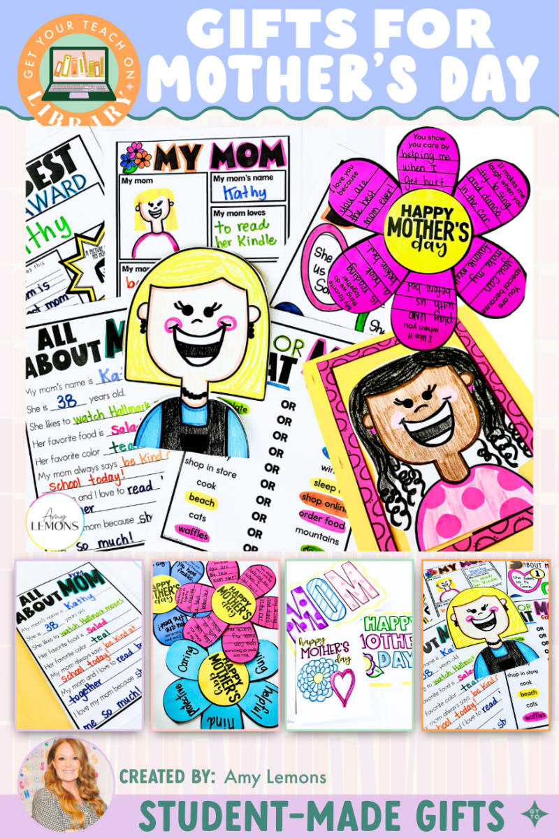 Mother's Day Questionnaire Booklet, Crafts, & Gifts from Kids – classroom resource by Amy Lemons and Get Your Teach On