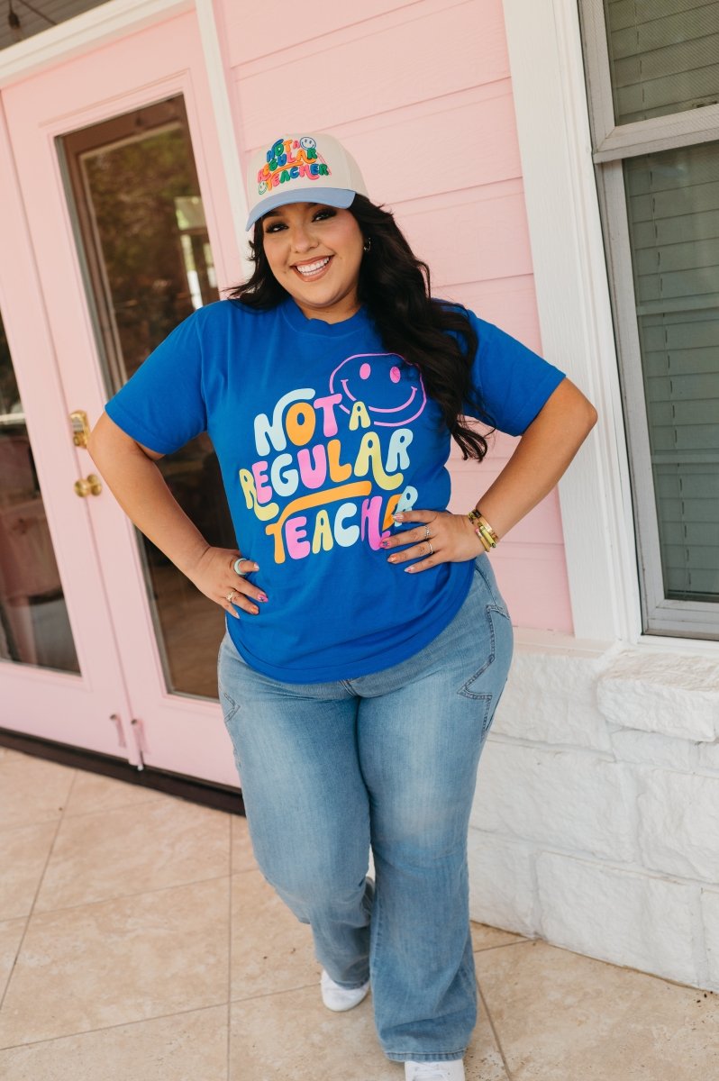 Not a Regular Teacher Tee - Blue - Shop GYTO - Get Your Teach On