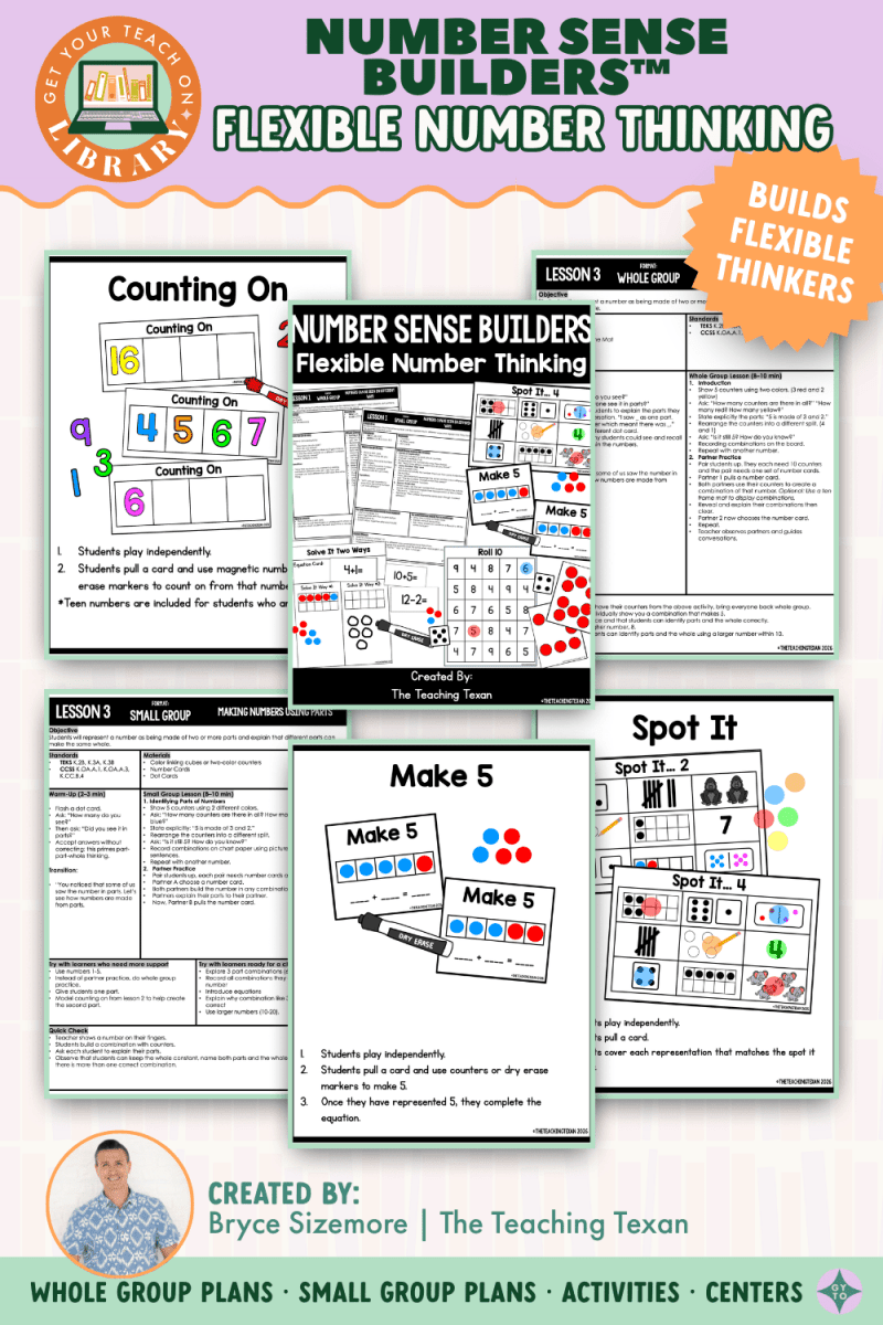 Number Sense Builders: Flexible Number Thinking | Mental Math | Kindergarten - Shop GYTO - Get Your Teach On