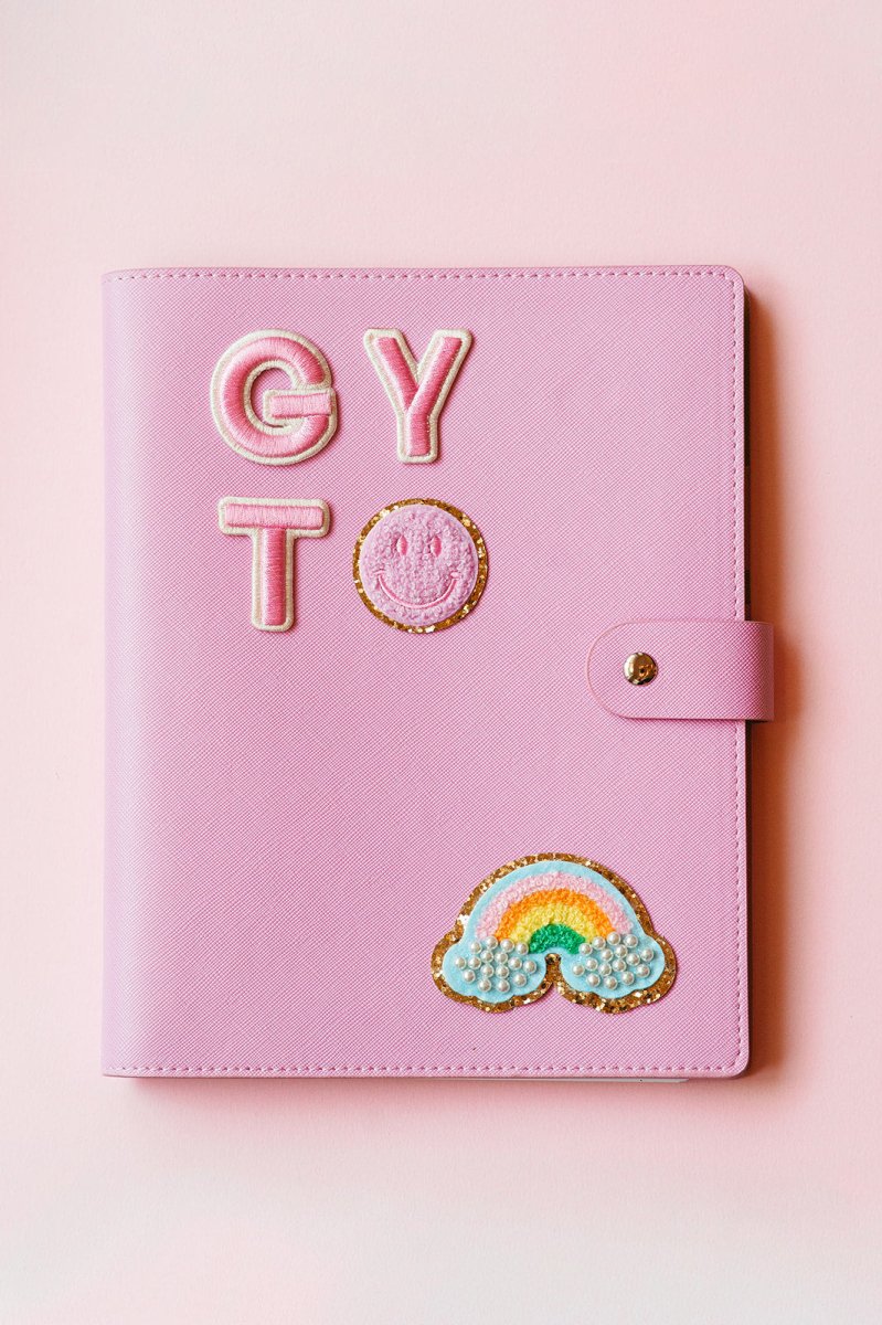Patched Notebook - Smiley/Rainbow - GYTO Collective - Get Your Teach On