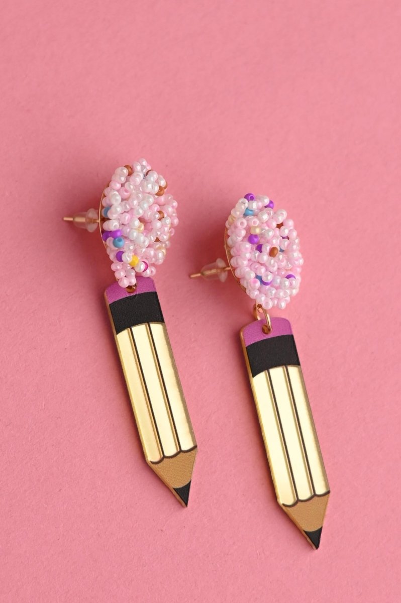 Pencil Earrings - GYTO Collective - Get Your Teach On